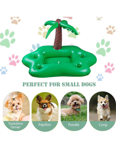 Juego de Flotadores para Perros KUCDBUN con Tazón Plegable