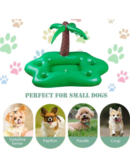 Juego de Flotadores para Perros KUCDBUN con Tazón Plegable Juego de Flotadores para Perros KUCDBUN con Tazón Plegable