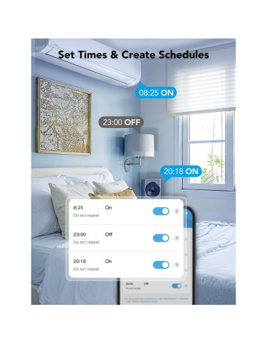 Enchufe Inteligente Doble Govee H5082 15A WiFi Bluetooth