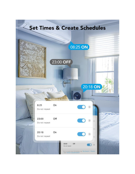 Enchufe Inteligente Doble Govee H5082 15A WiFi Bluetooth