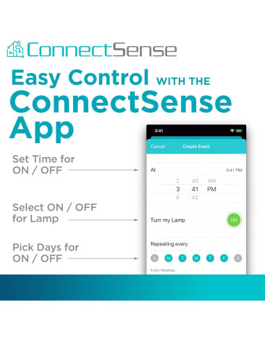 Enchufe Inteligente EZ ConnectSense Control Remoto 10A