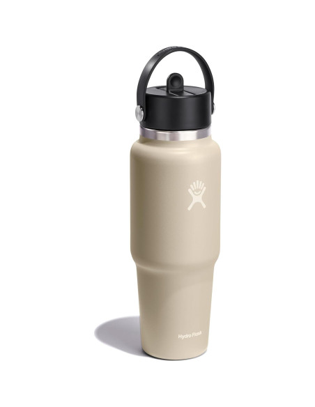 Botella de Viaje Hydro Flask 32 Oz con Popote Flexible Oat