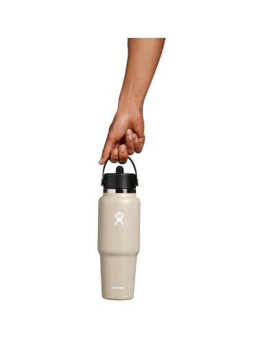 Botella de Viaje Hydro Flask 32 Oz con Popote Flexible Oat