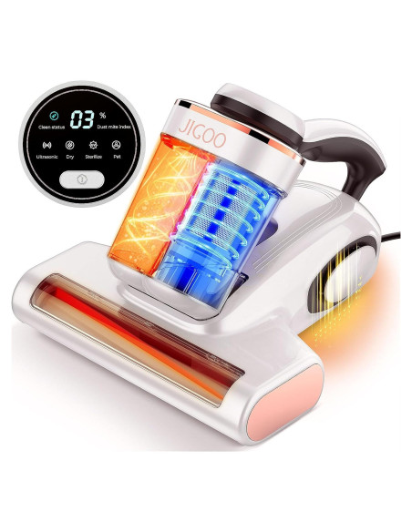 Aspiradora de Cama JIGOO J300 con Luz UV y 500W Aspiradora de Cama JIGOO J300 con Luz UV y 500W