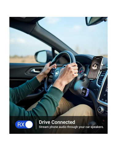 Transmisor Receptor Bluetooth Syntech 5.3 Pantalla HD 3.5mm