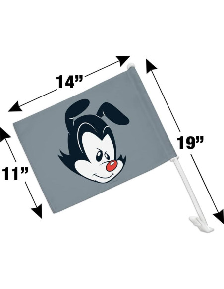 Bandera de Coche Animaniacs Graphics and More 36x28cm