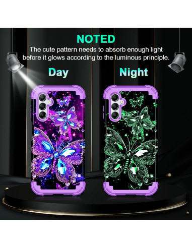 Funda Miqala para Galaxy A14 5G 6.6" Brilla en Oscuridad