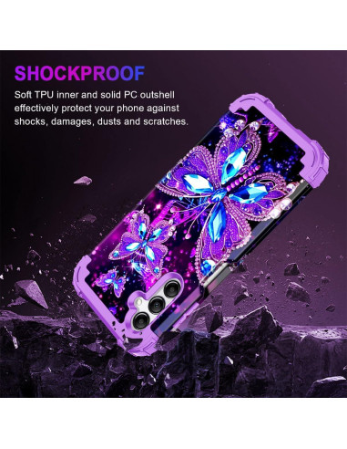 Funda Miqala para Galaxy A14 5G 6.6" Brilla en Oscuridad