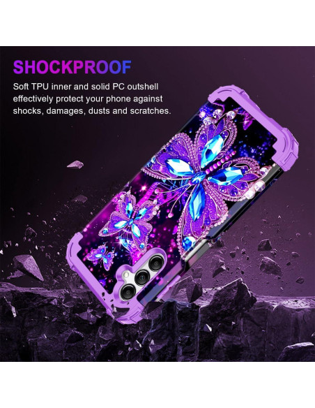 Funda Miqala para Galaxy A14 5G 6.6" Brilla en Oscuridad