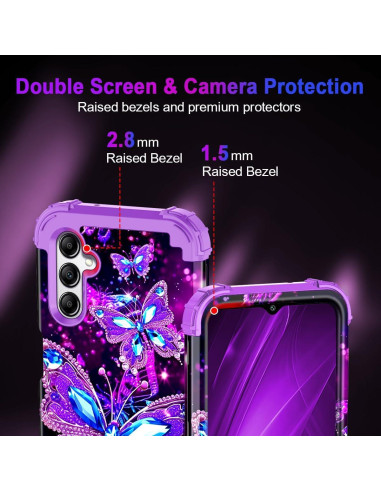 Funda Miqala para Galaxy A14 5G 6.6" Brilla en Oscuridad