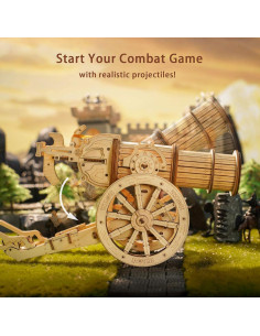 ROKR Kit de Construcción de Catapulta de Madera 3D - Juguete STEM 2