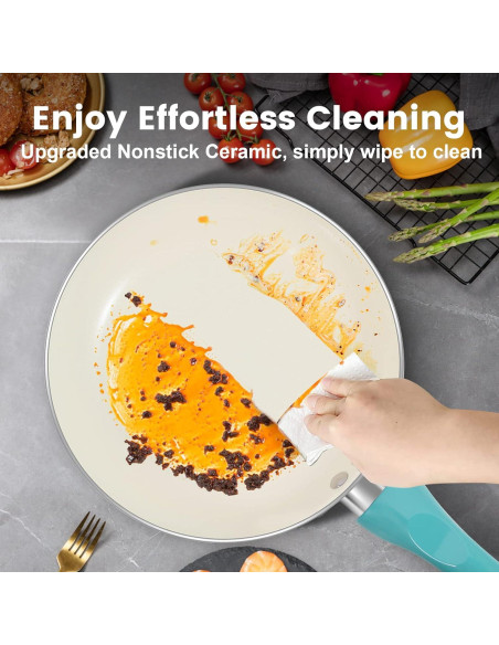 Juego de Ollas y Sartenes M MELENTA 11 Piezas Antiadherente