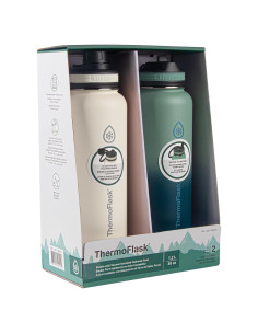Botellas de Agua Aisladas Thermoflask 1.2L Paquete de 2