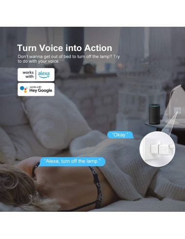 SONOFF Adaptador Smart WiFi Micro USB 5V 2-Pack Interruptor