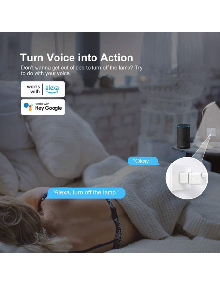 SONOFF Adaptador Smart WiFi Micro USB 5V 2-Pack Interruptor