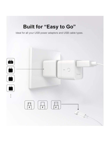SONOFF Adaptador Smart WiFi Micro USB 5V 2-Pack Interruptor