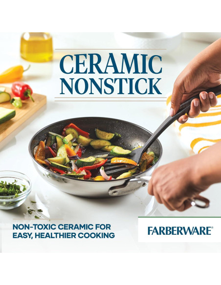 Juego de Utensilios de Cocina Farberware 10 Piezas Acero Inoxidable