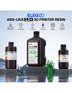 Resina Fotopolimérica ELEGOO ABS-Like 3.0+ 500g Gris 2