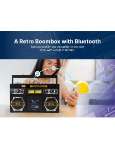 Reproductor de CD Emerson EPB-3004 con Radio y Bluetooth 2