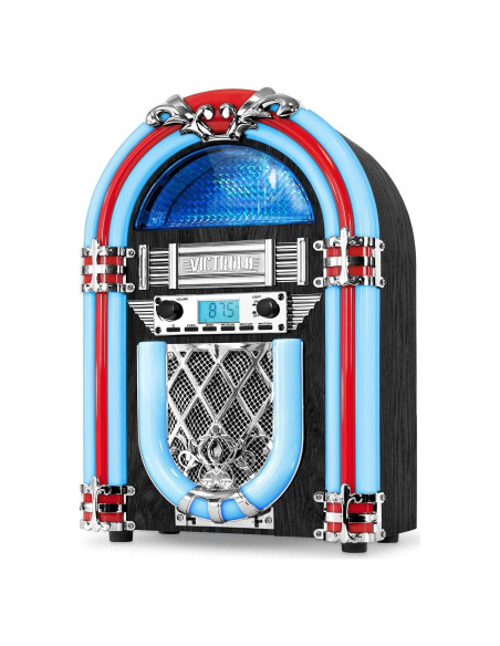 Jukebox Victrola VJB-127 Retro Bluetooth 15 cm LED