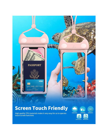 Wellhouse Funda Impermeable Gatito 3D para Smartphone 7"