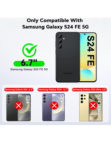 Funda LeYi para Samsung Galaxy S24 FE + 2 Protectores