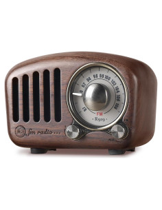 Altavoz Retro Bluetooth PRUNUS J-919 Madera Nogal FM AUX