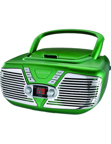 Boombox Retro Portátil Sylvania CD y Radio AM/FM Verde