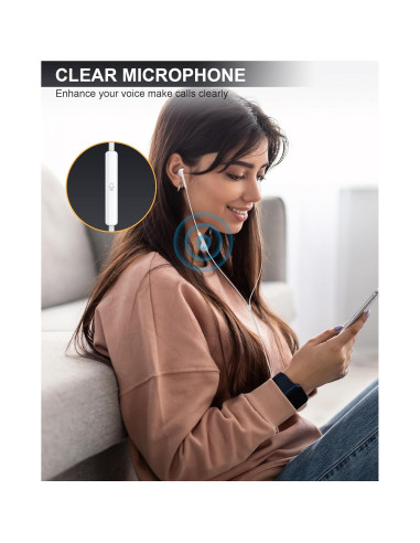 Auriculares USB C TEGDZGU TC0001 HiFi Estéreo con Micrófono