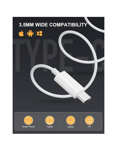 Auriculares USB C TEGDZGU TC0001 HiFi Estéreo con Micrófono