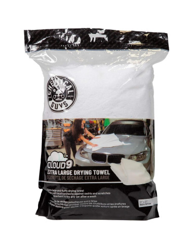 Toalla de Microfibra Extra Grande Chemical Guys Nube 9 132x91 cm