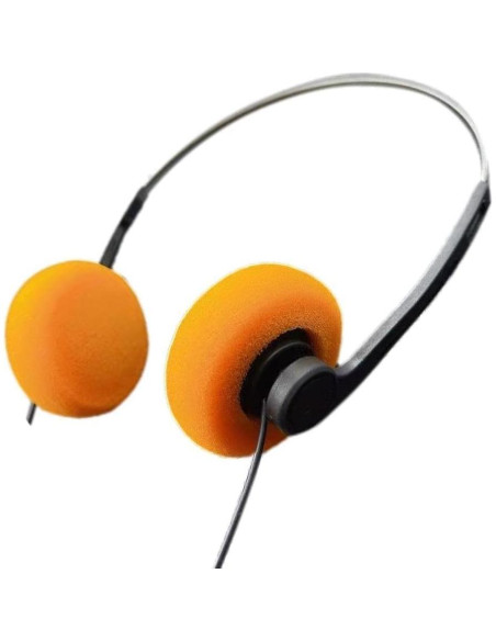 Auriculares Retro Naranja Calsgkspray Hi-Fi Sobre la Oreja Auriculares Retro Naranja Calsgkspray Hi-Fi Sobre la Oreja