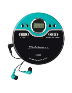 Reproductor de CD Portátil Studebaker SB3704 Turquesa Vintage