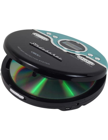Reproductor de CD Portátil Studebaker SB3704 Turquesa Vintage