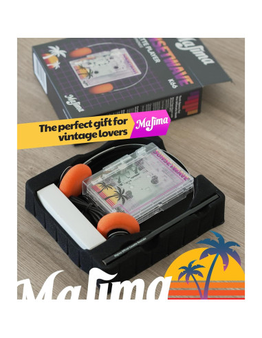 Reproductor de Casete Retro Majima SunsetWave Transparente