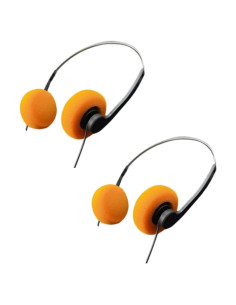 Auriculares Retro Galepromot Naranja Estéreo Hi-Fi