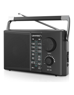 Radio Portátil AM FM LEOTEC LT-1808 con Gran Altavoz