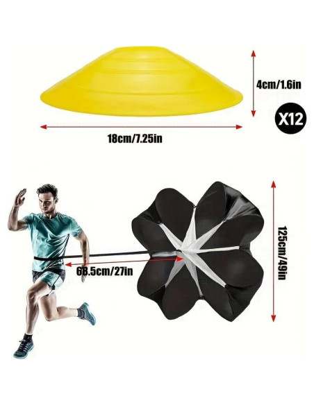 Equipo de Entrenamiento de Velocidad Genérico ZKJ97 con Conos