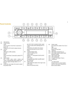 Radio VDO TR7412UB-OR 12V Pantalla Naranja Bluetooth 2