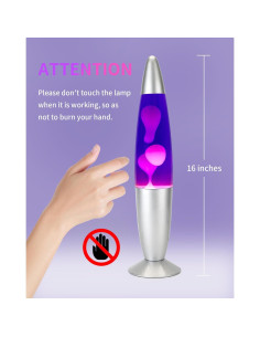 Lámpara de Movimiento Líquido Rumiom 40 cm Magma Púrpura 2