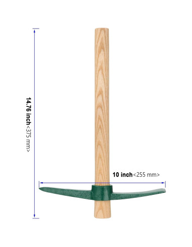 4 Piezas Azada de Pico KOHAND 38,1x25,4 cm Doble Cabeza