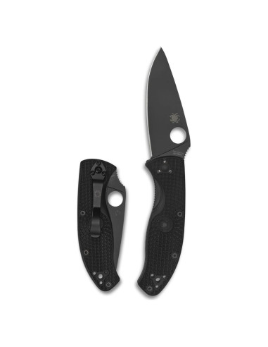 Cuchillo Utilitario Plegable Spyderco Tenacious 8.61 cm Negro