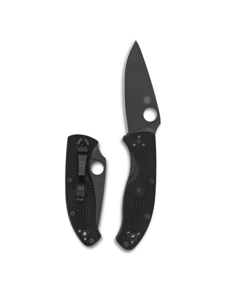 Cuchillo Utilitario Plegable Spyderco Tenacious 8.61 cm Negro