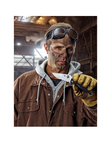 Cuchillo Utilitario Plegable Spyderco Tenacious 8.61 cm Negro