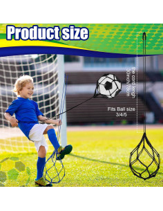 Entrenador de Tiro de Fútbol Windyun 12 Pcs - Red Bungee 2