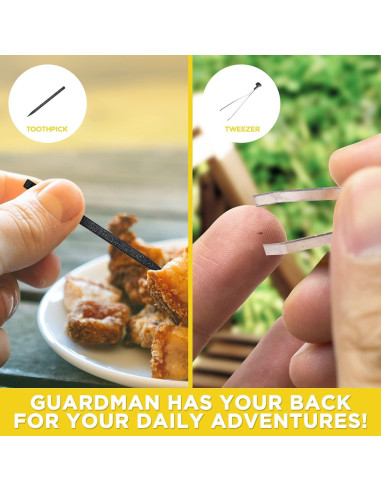 GUARDMAN Multiherramienta Tarjeta 18 en 1 Acero Inoxidable