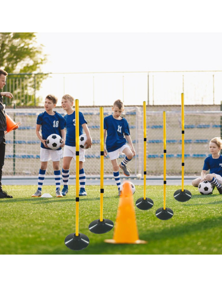 Bastones de Agilidad Suprwin para Entrenamiento de Fútbol
