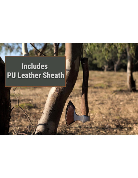 Hacha Wilora de Acero al Carbono con Mango de Madera