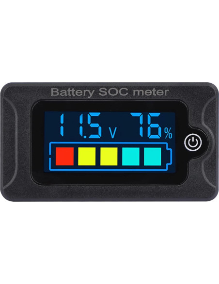 Medidor de Batería DROK 12V LCD para Batería de Litio