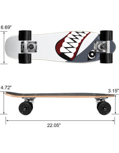 Patineta Completa KO-ON 22" Tiburón para Niños 2